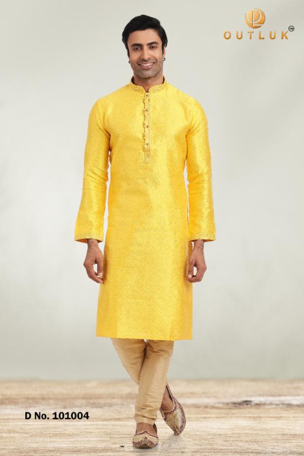 Outluk 101 Party Wear Cotton Kurta With Pajama Collection
